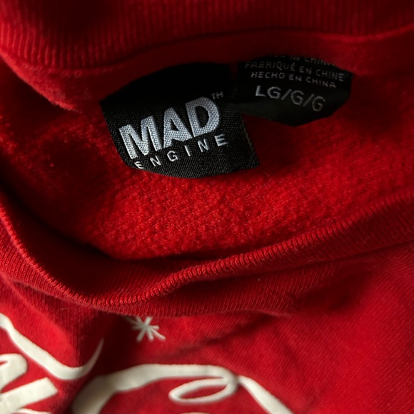 MAD ENGINE Kids “Stay Cool” Snowman Graphic Holiday Pullover Sweatshirt. - Picture 3 of 4